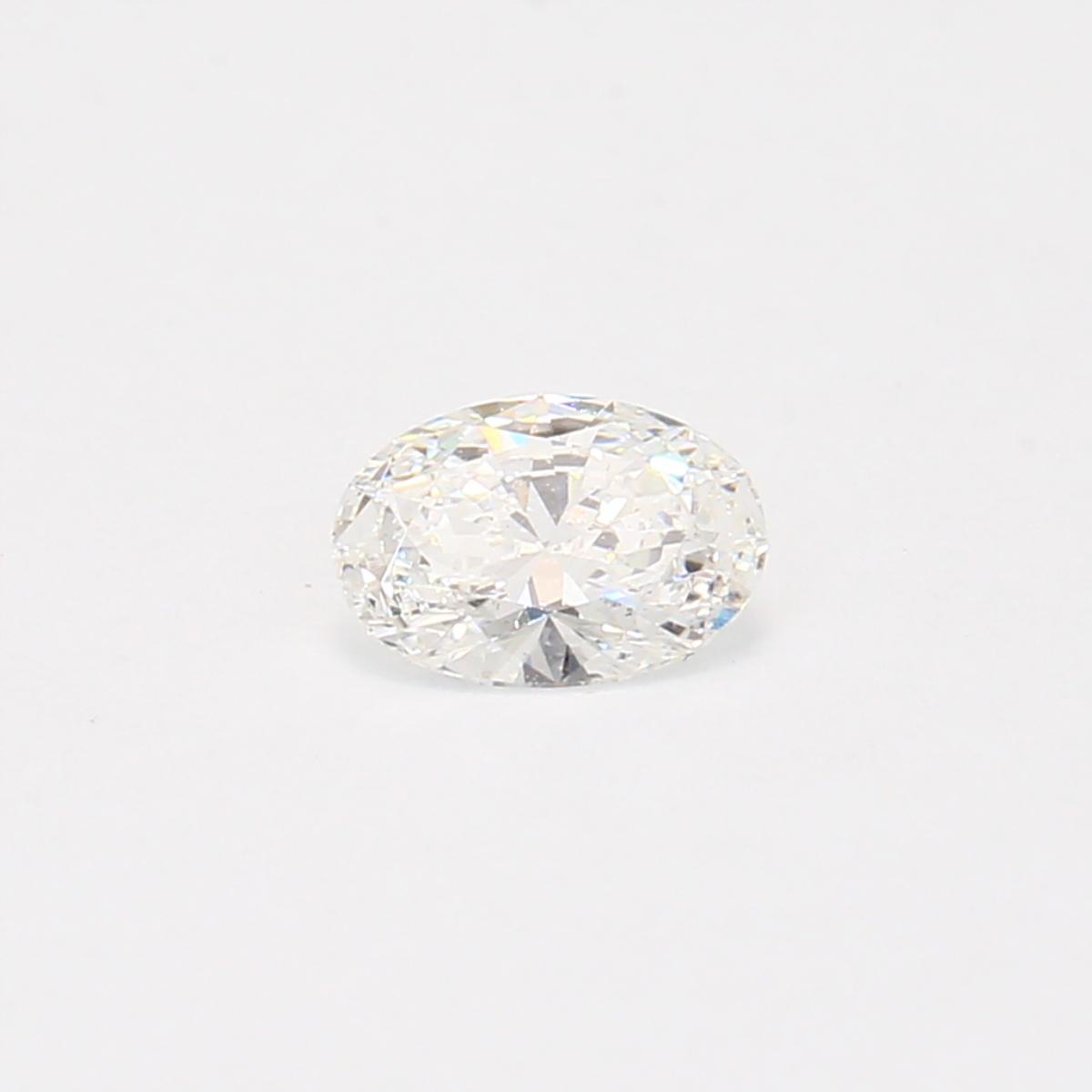 0.39 Carat oval cut white diamond
