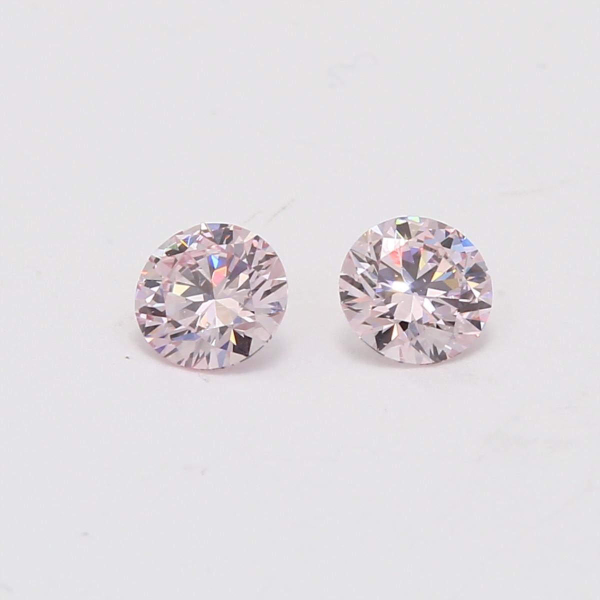 0.60 Carat pair of certified Argyle pink diamonds