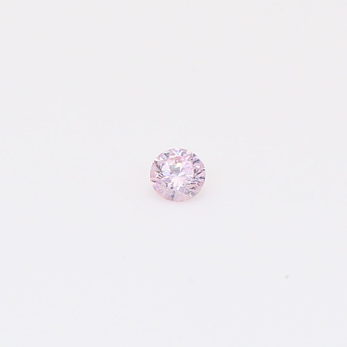 0.07 Carat round-cut FPP Argyle pink diamond