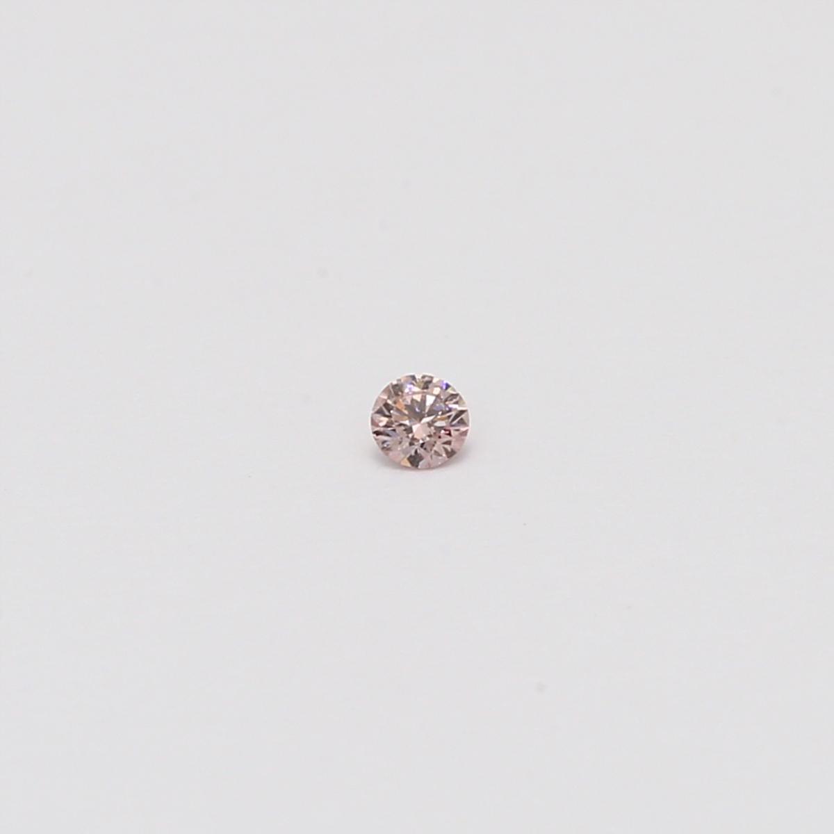 0.03 Carat round cut FIPP Argyle pink diamond