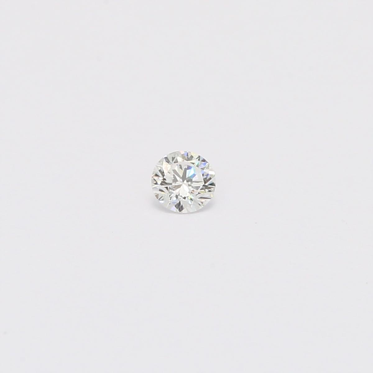 0.10 Carat round cut white diamond