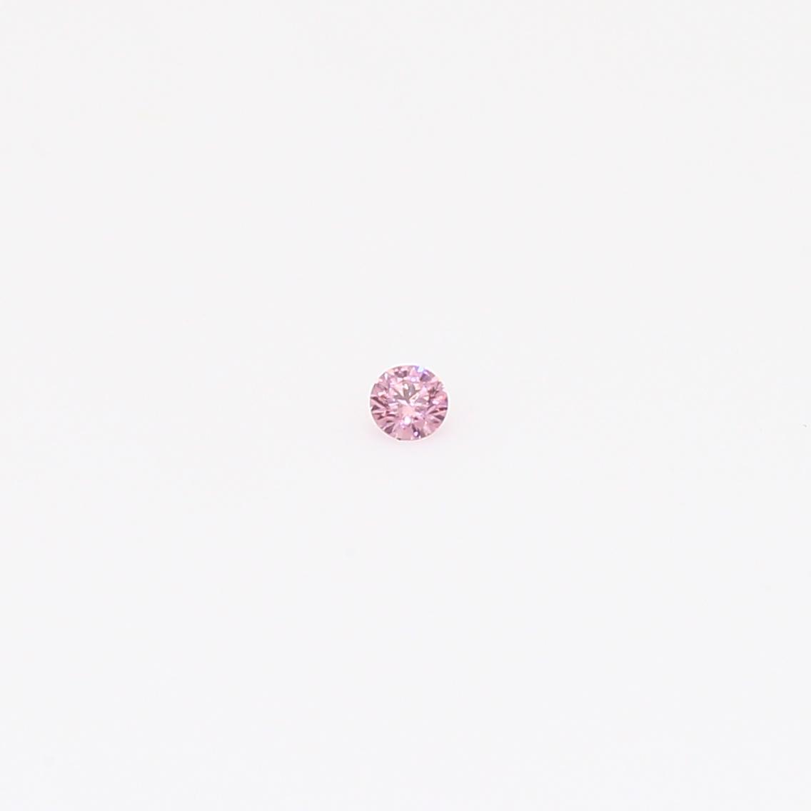 0.015 Carat round cut FIPP Argyle pink diamond