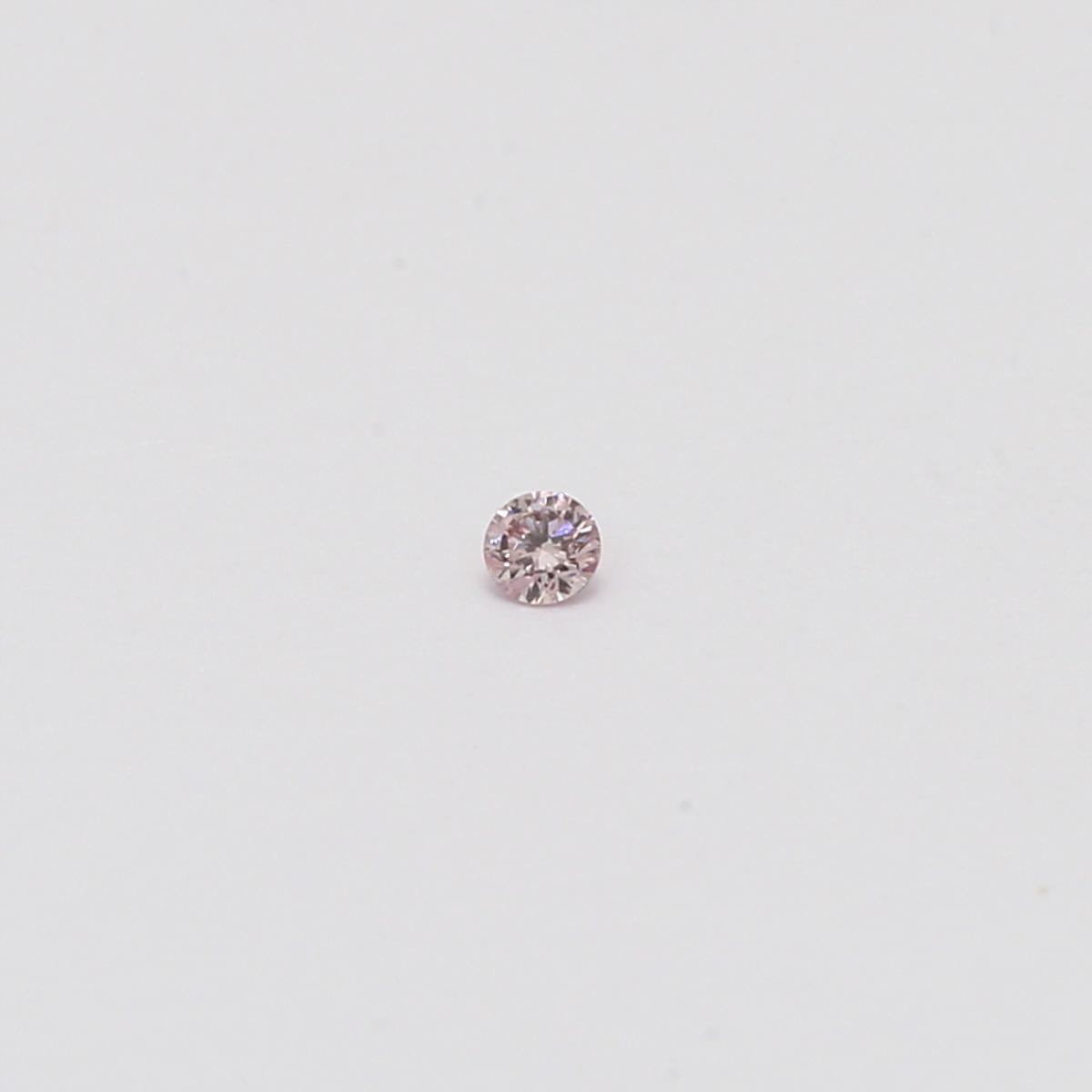 0.02 Carat round cut FPP Argyle pink diamond
