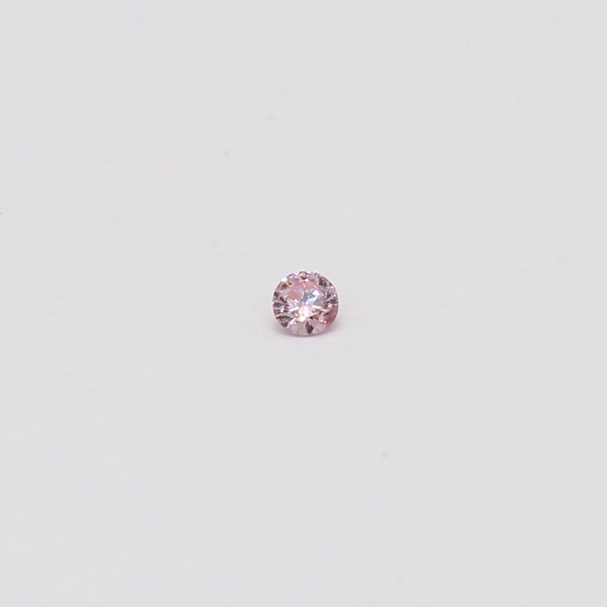 0.03 Carat round cut FPP Argyle pink diamond