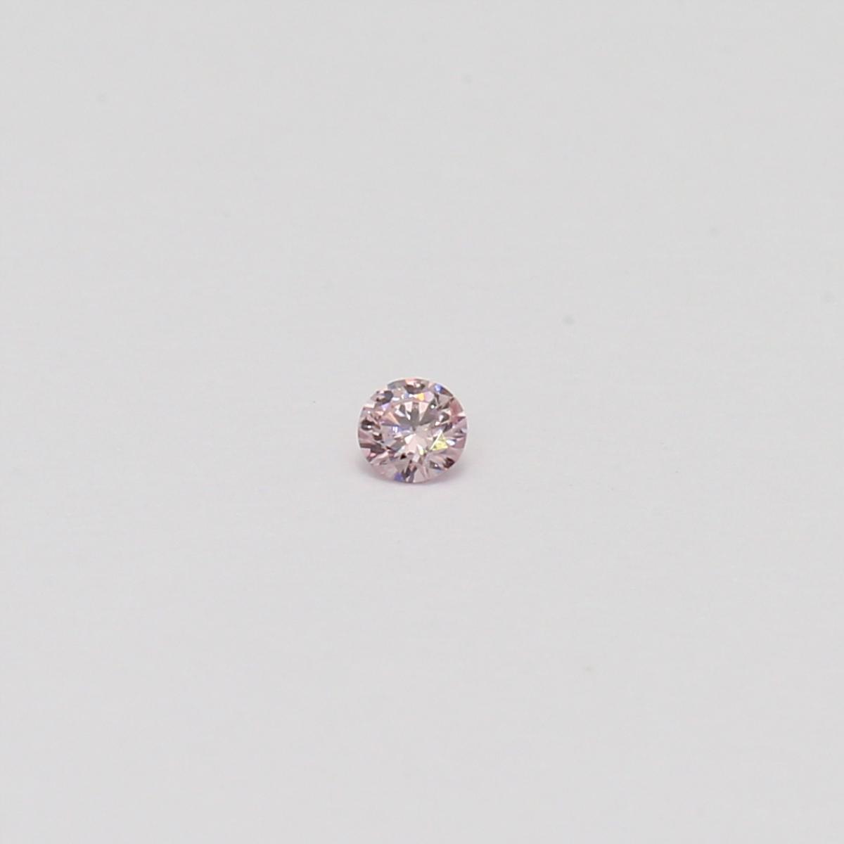 0.035 Carat round cut FPP Argyle pink diamond