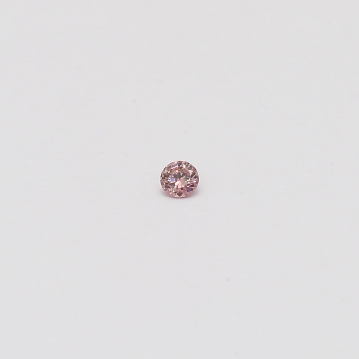 0.02 Carat round cut FIPP Argyle pink diamond