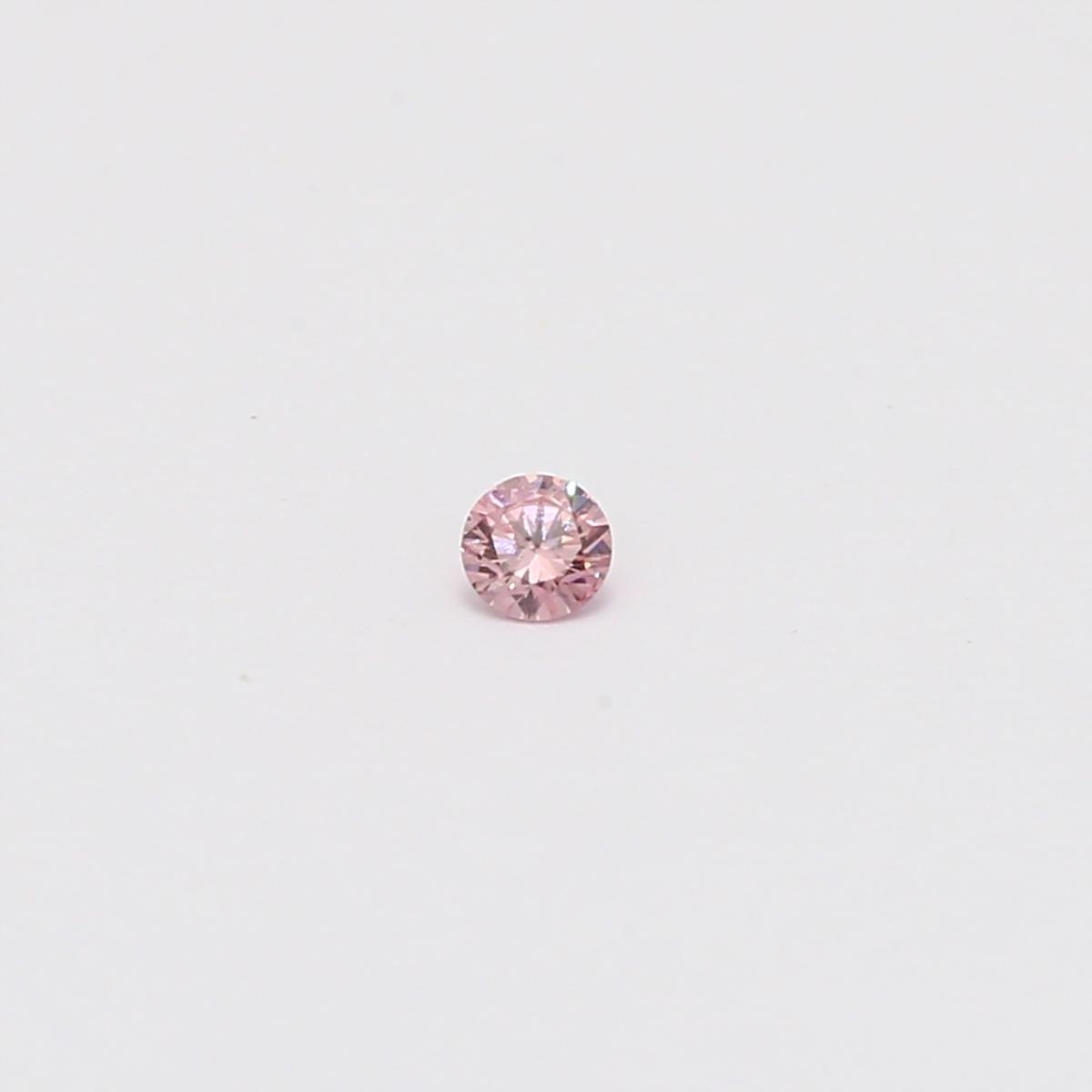 0.045 Carat round cut FIPP/P Argyle pink diamond