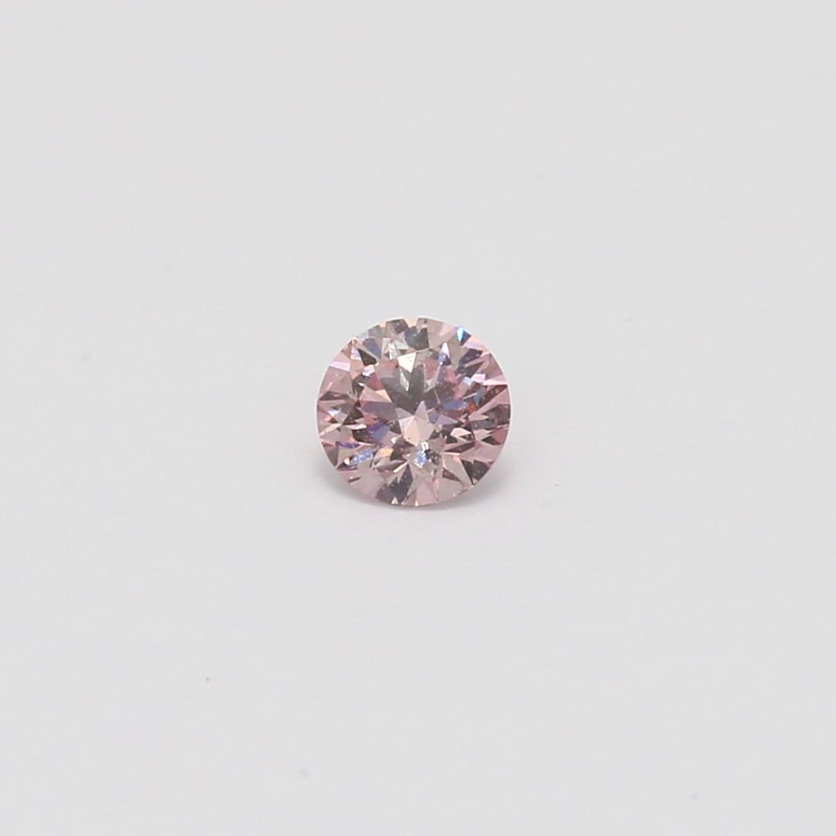 0.24 Carat round cut 7P certified Argyle pink diamond