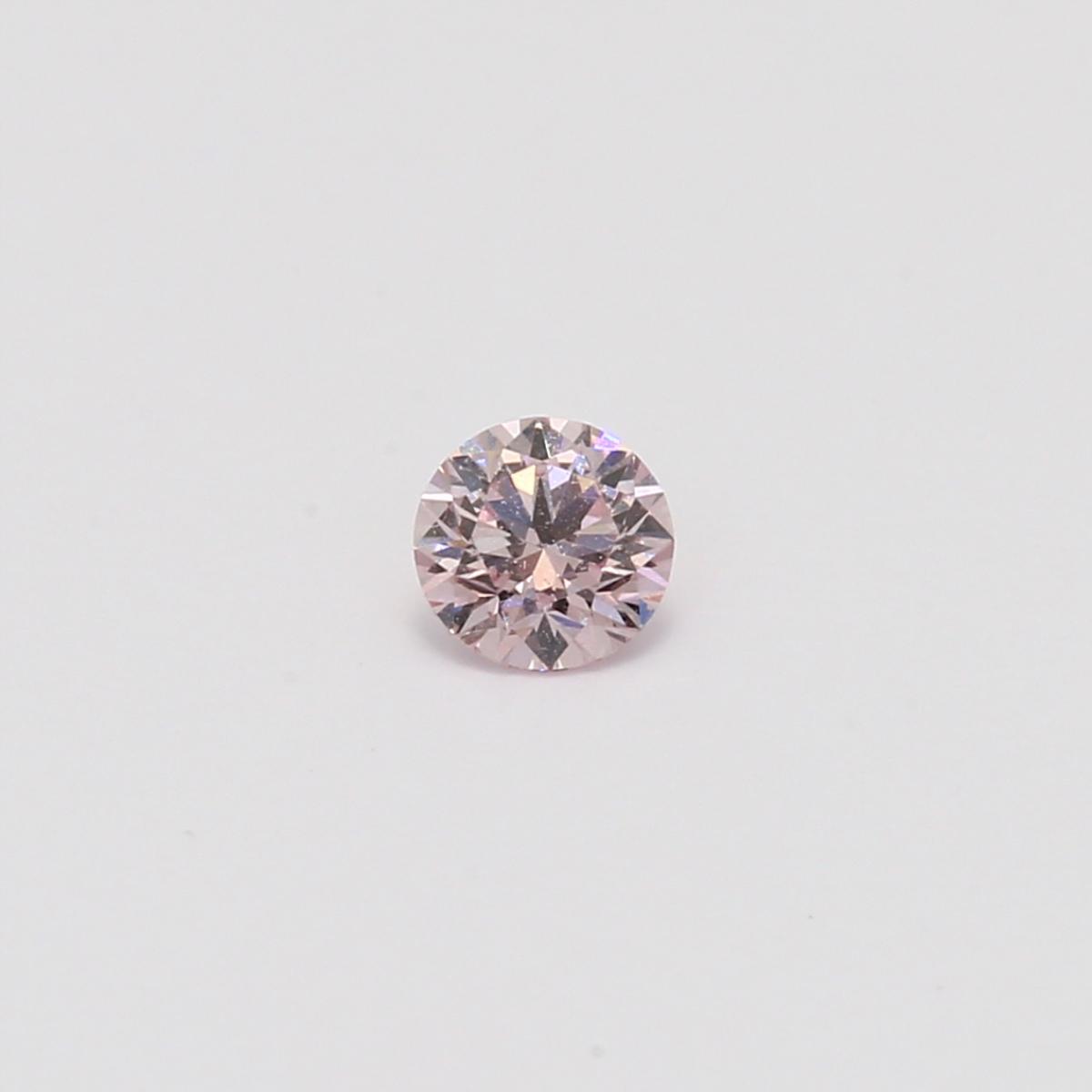 0.26 Carat round cut 7P certified Argyle pink diamond
