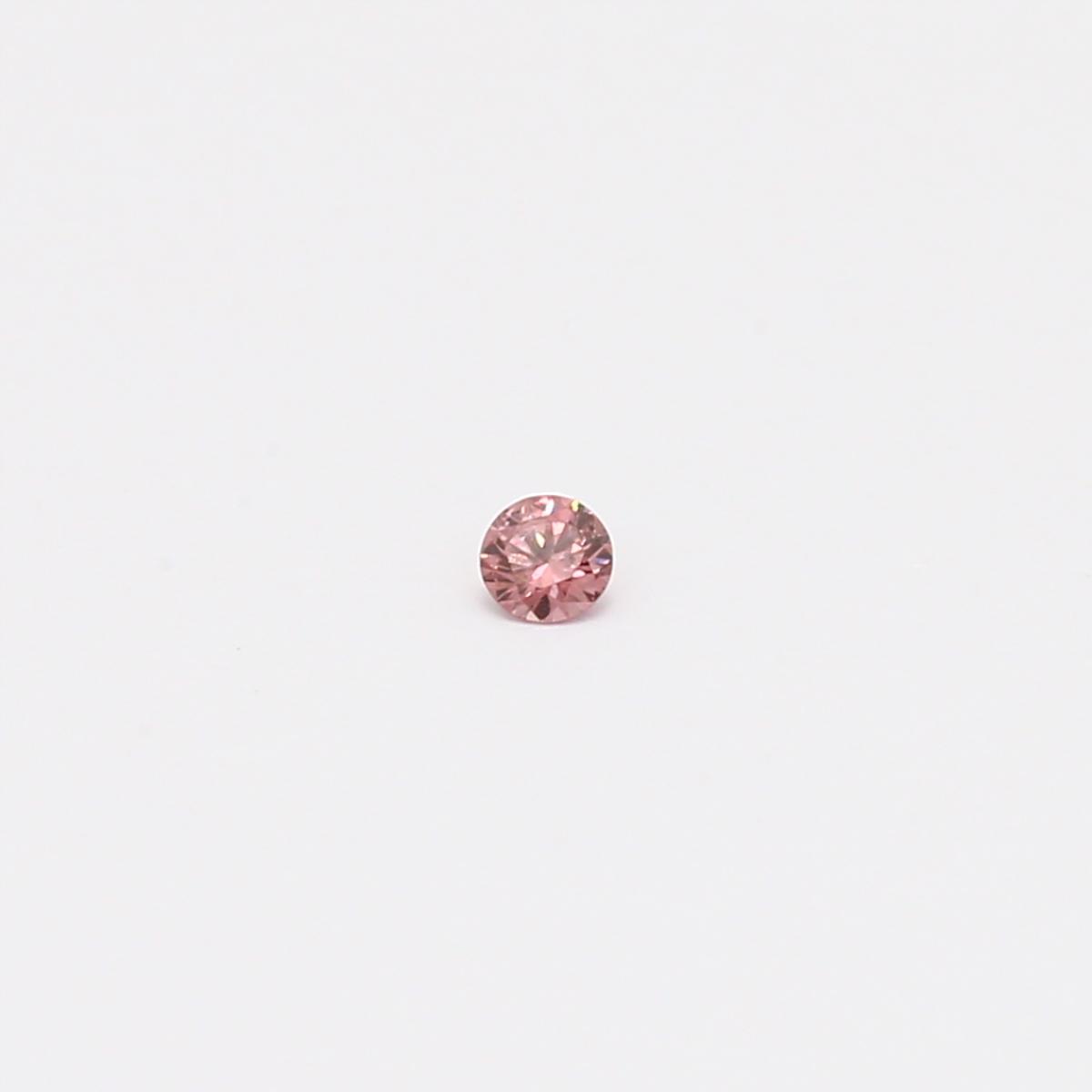 0.03 Carat round cut 2P Argyle pink diamond