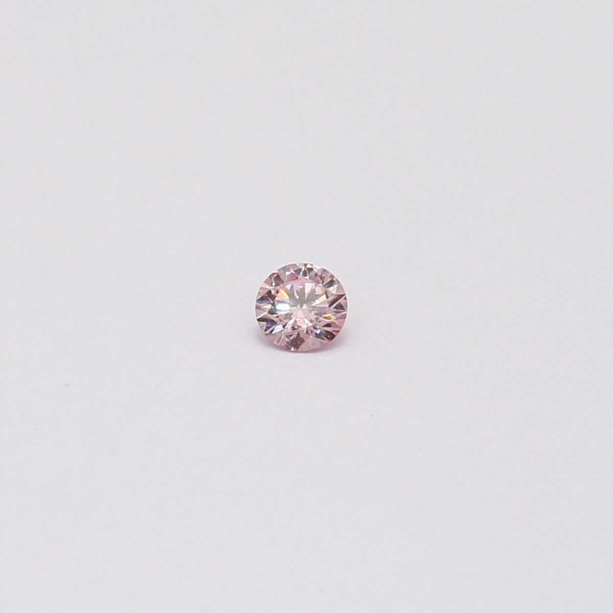 0.06 Carat round cut FPP Argyle pink diamond
