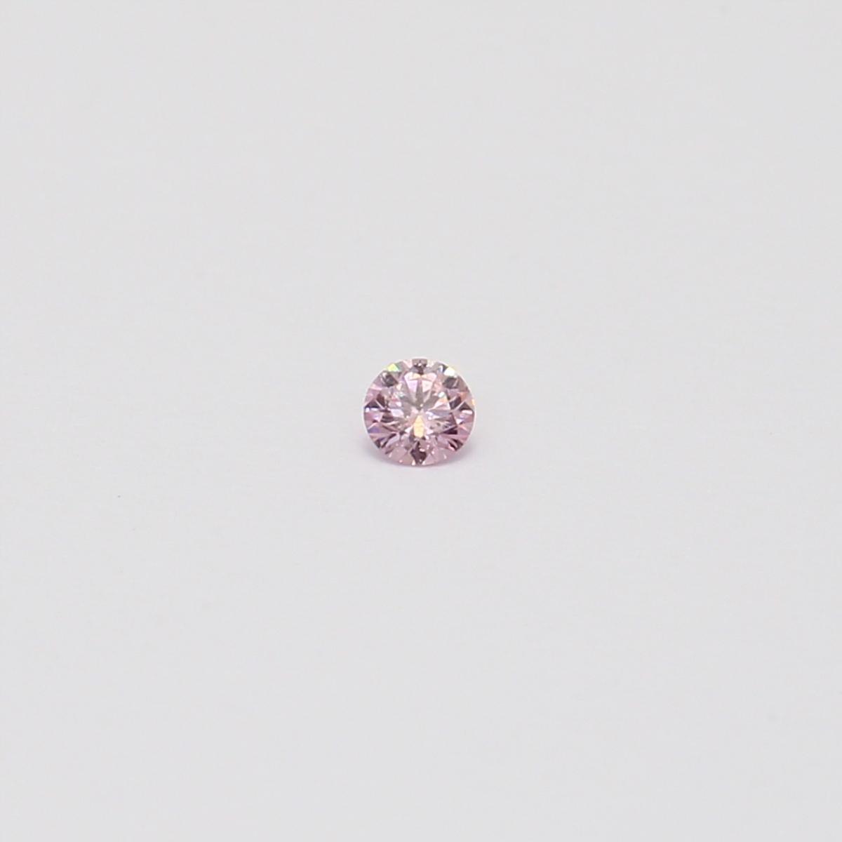 0.04 Carat round cut FPP Argyle pink diamond