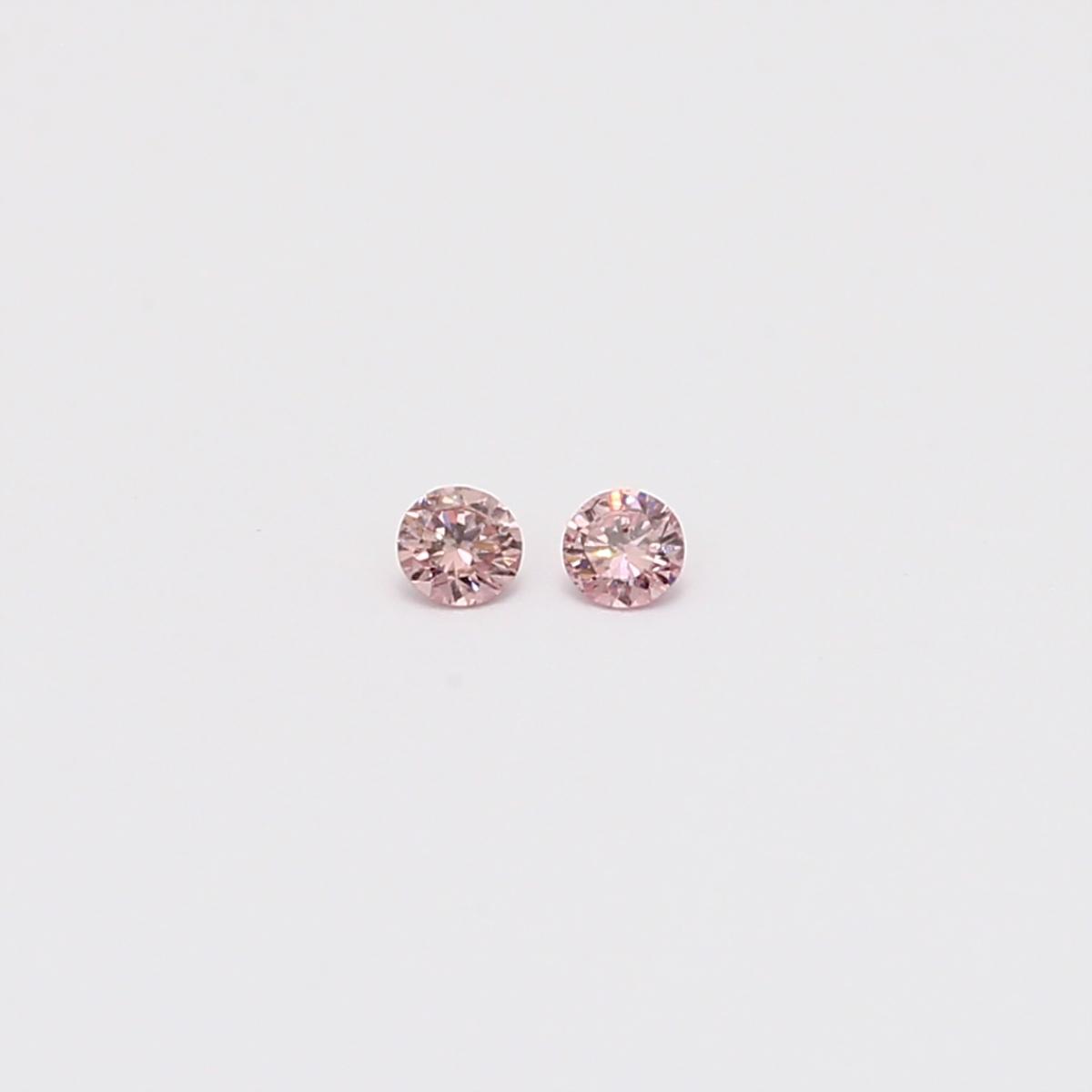 0.07 Total carat pair of FIP Argyle pink diamonds