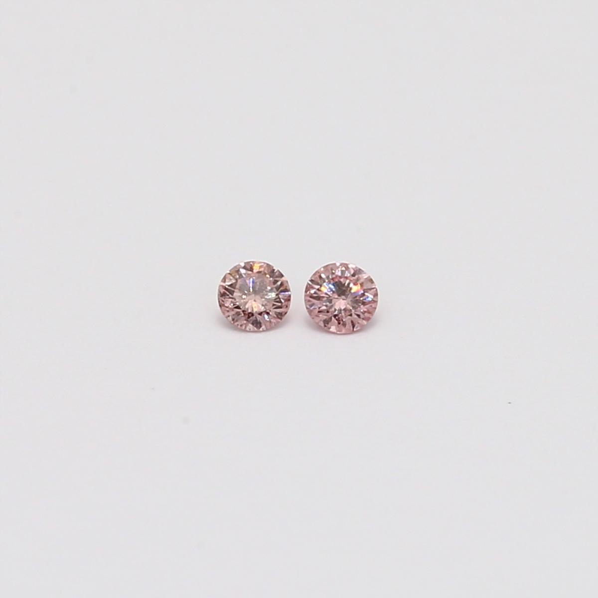 0.06 Total carat pair of FIPP Argyle pink diamonds