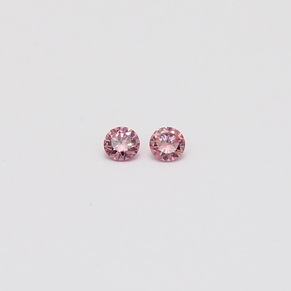 0.08 Total carat pair of 2P Argyle pink diamonds