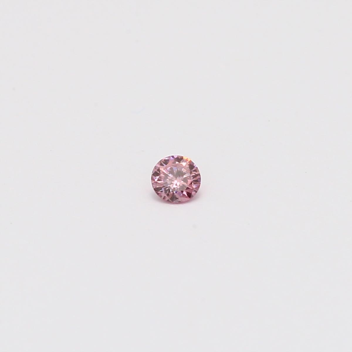 0.06 Carat round cut 4P Argyle pink diamond