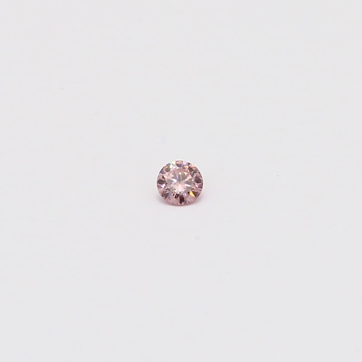 0.04 Carat round cut FIPP Argyle pink diamond