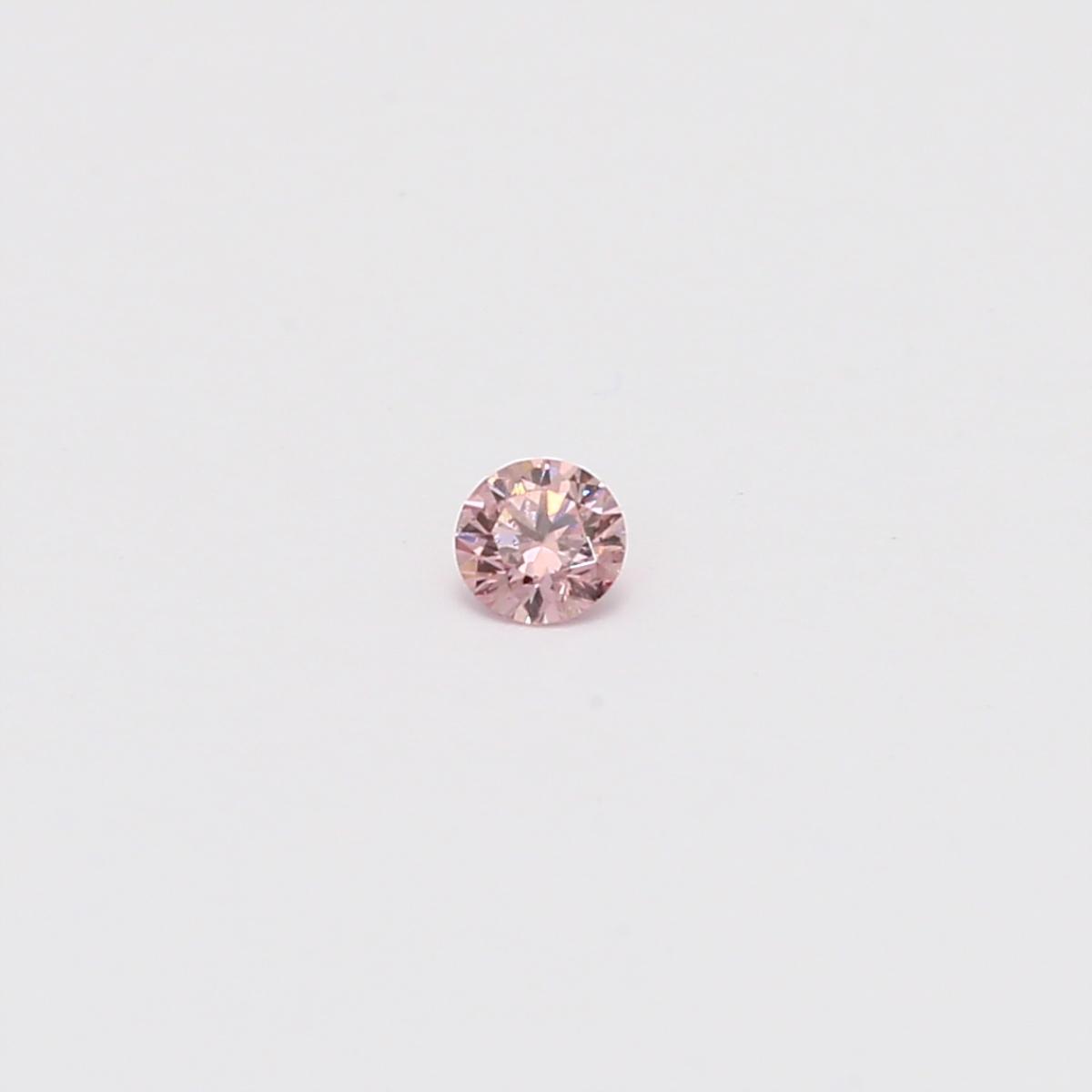 0.07 Carat round cut FIPP Argyle pink diamond