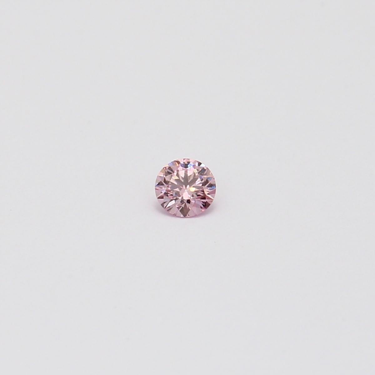 0.075 Carat round cut FPP Argyle pink diamond