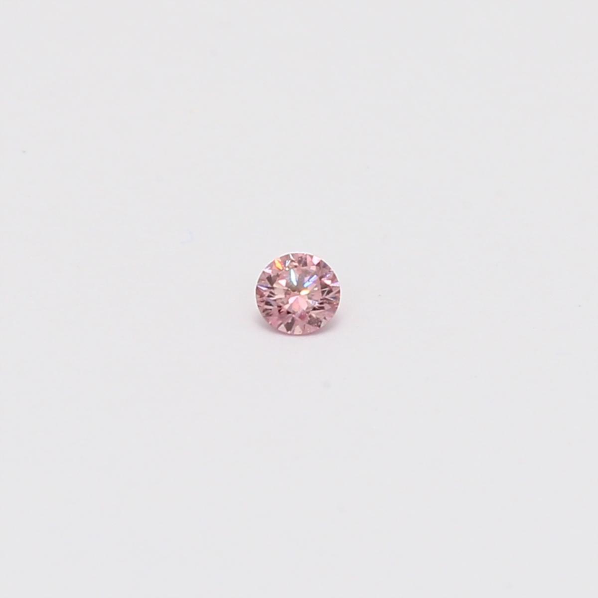0.055 Carat round cut FIPP Argyle pink diamond