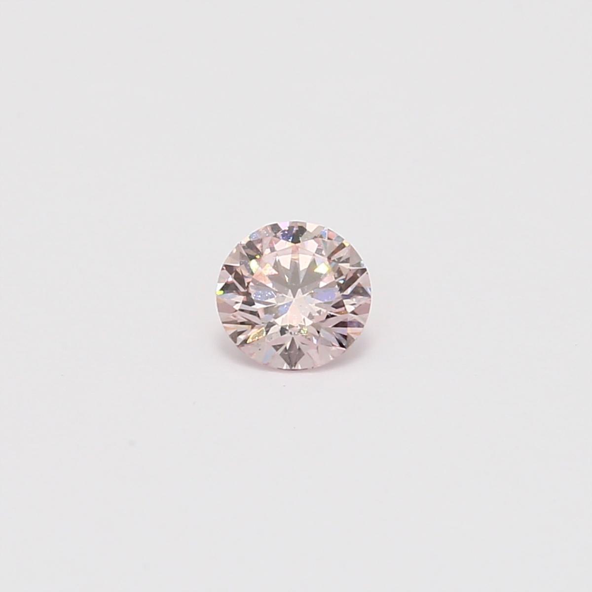 0.34 Carat round cut 7PR certified Argyle pink diamond