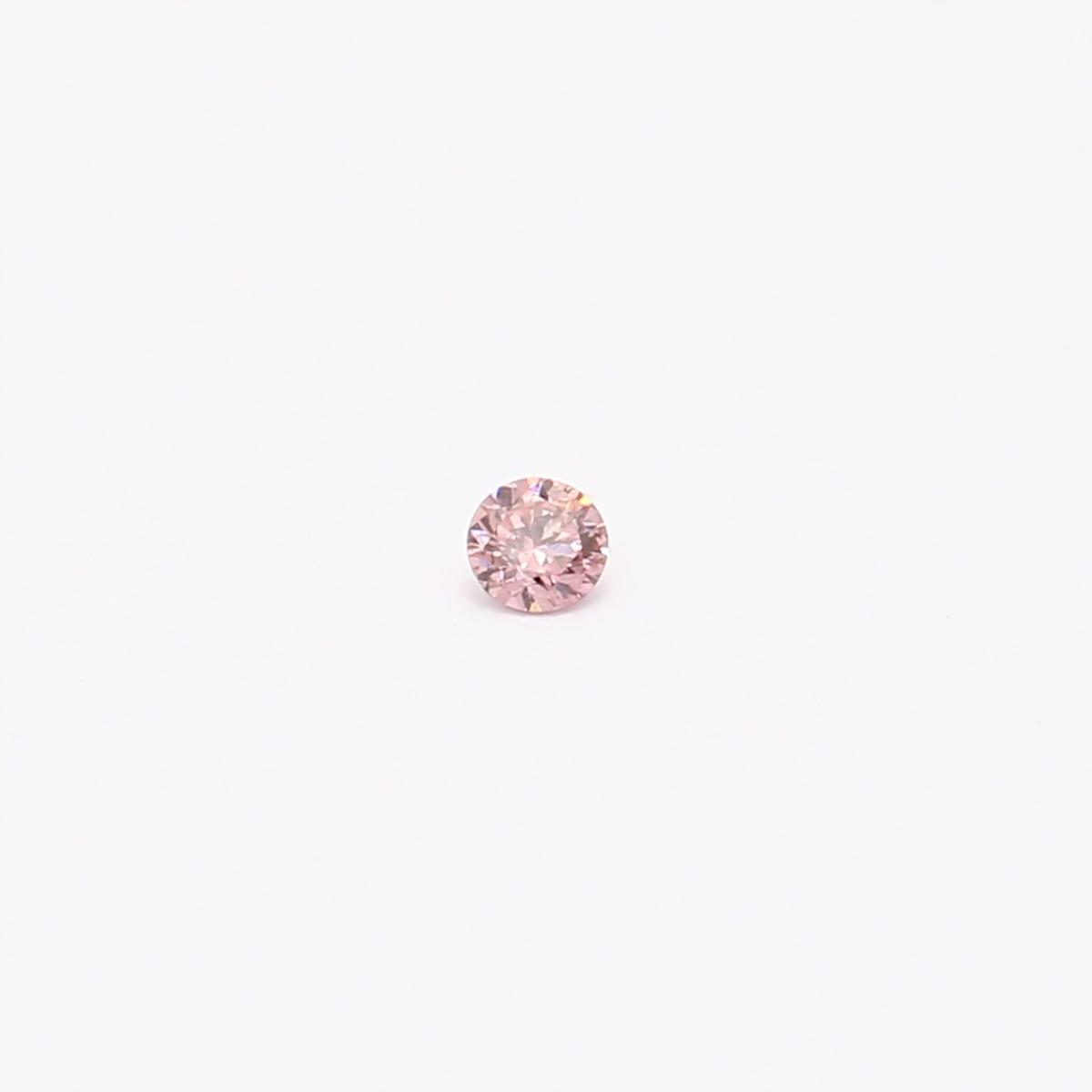 0.045 Carat round cut FIP Argyle pink diamond