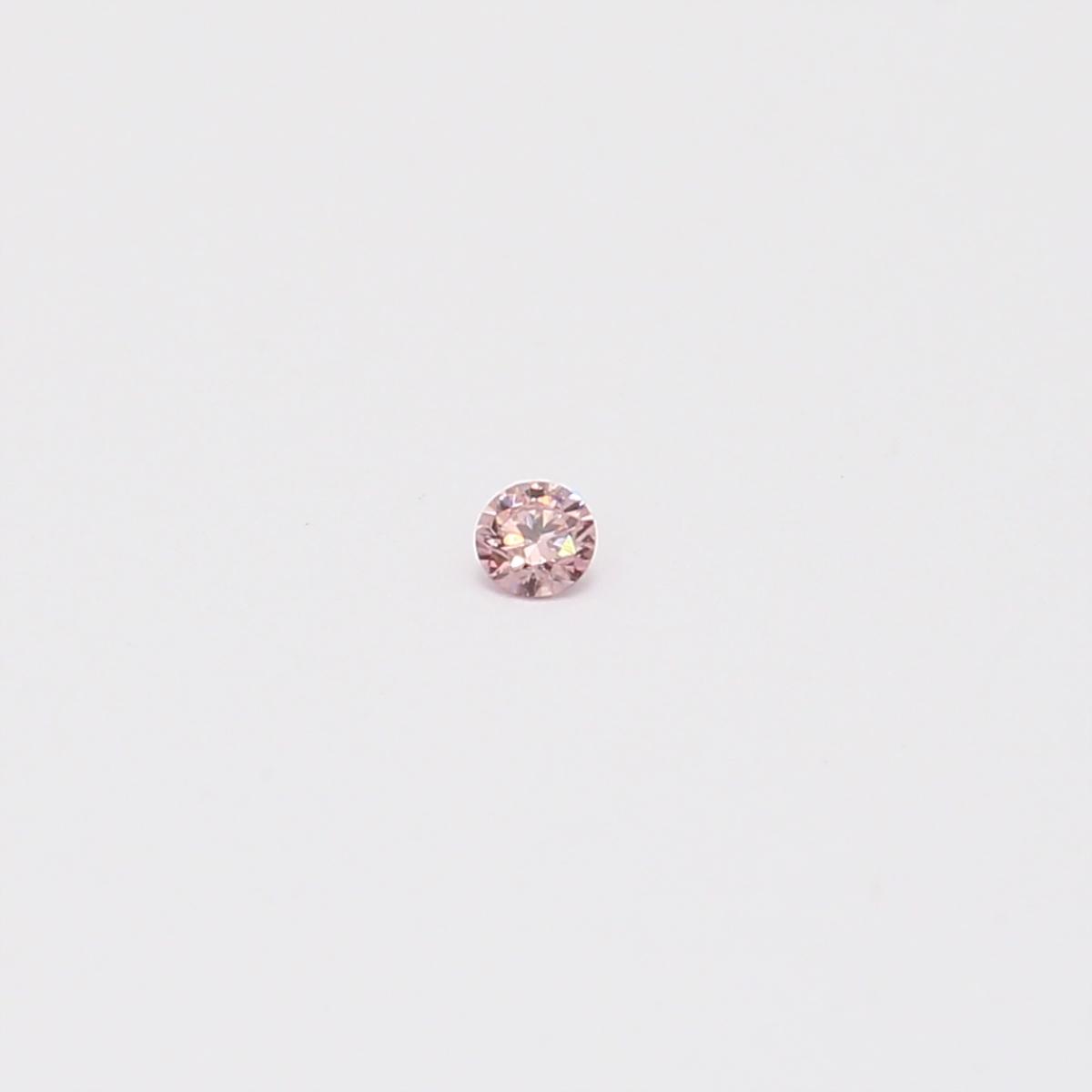 0.025 Carat round cut FPP Argyle pink diamond