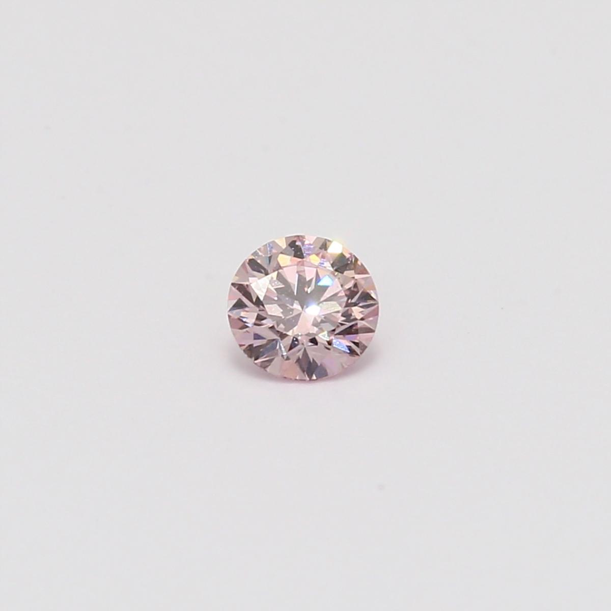 0.28 Carat round cut 7P certified Argyle pink diamond