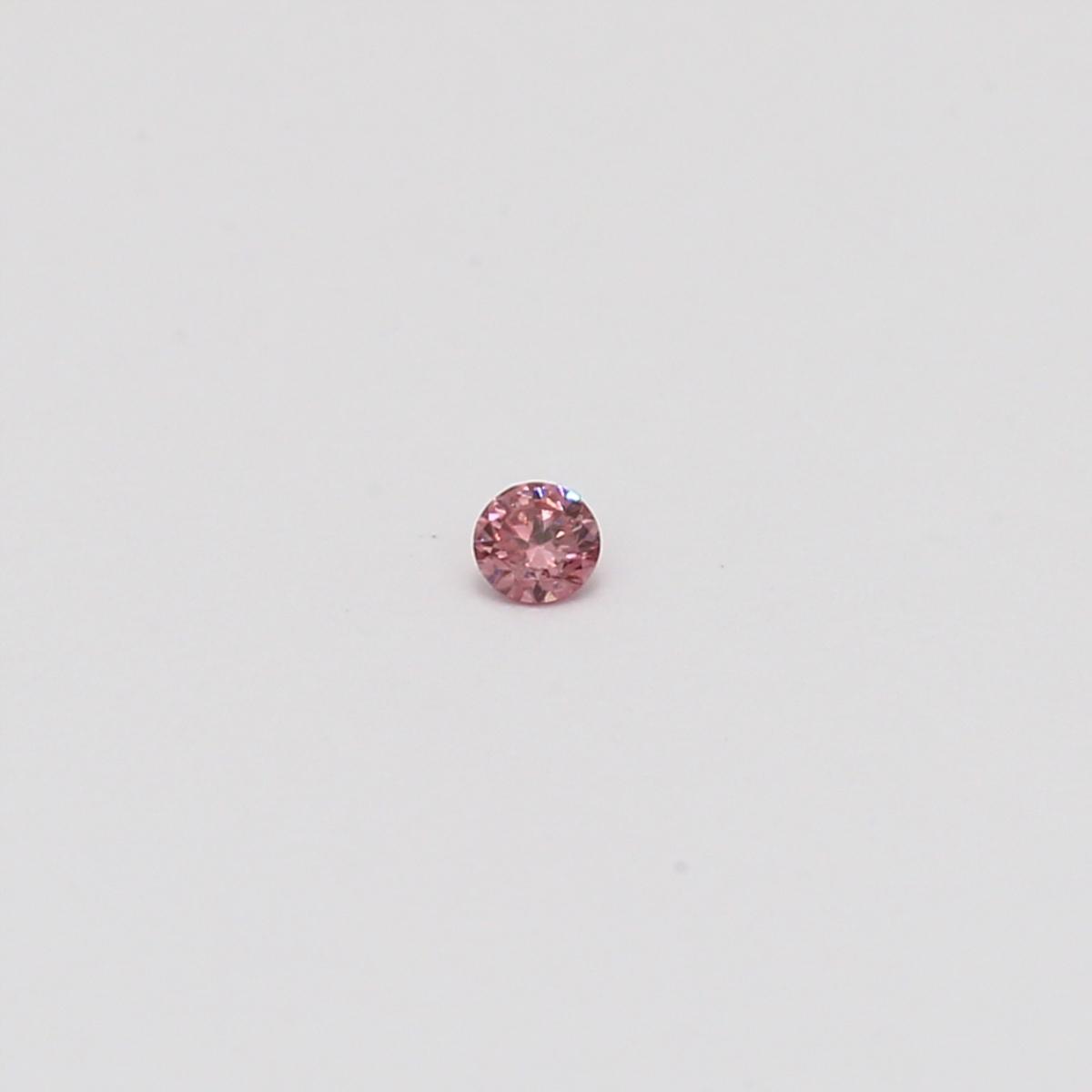 0.03 Carat Round Cut 1P Argyle Pink Diamond