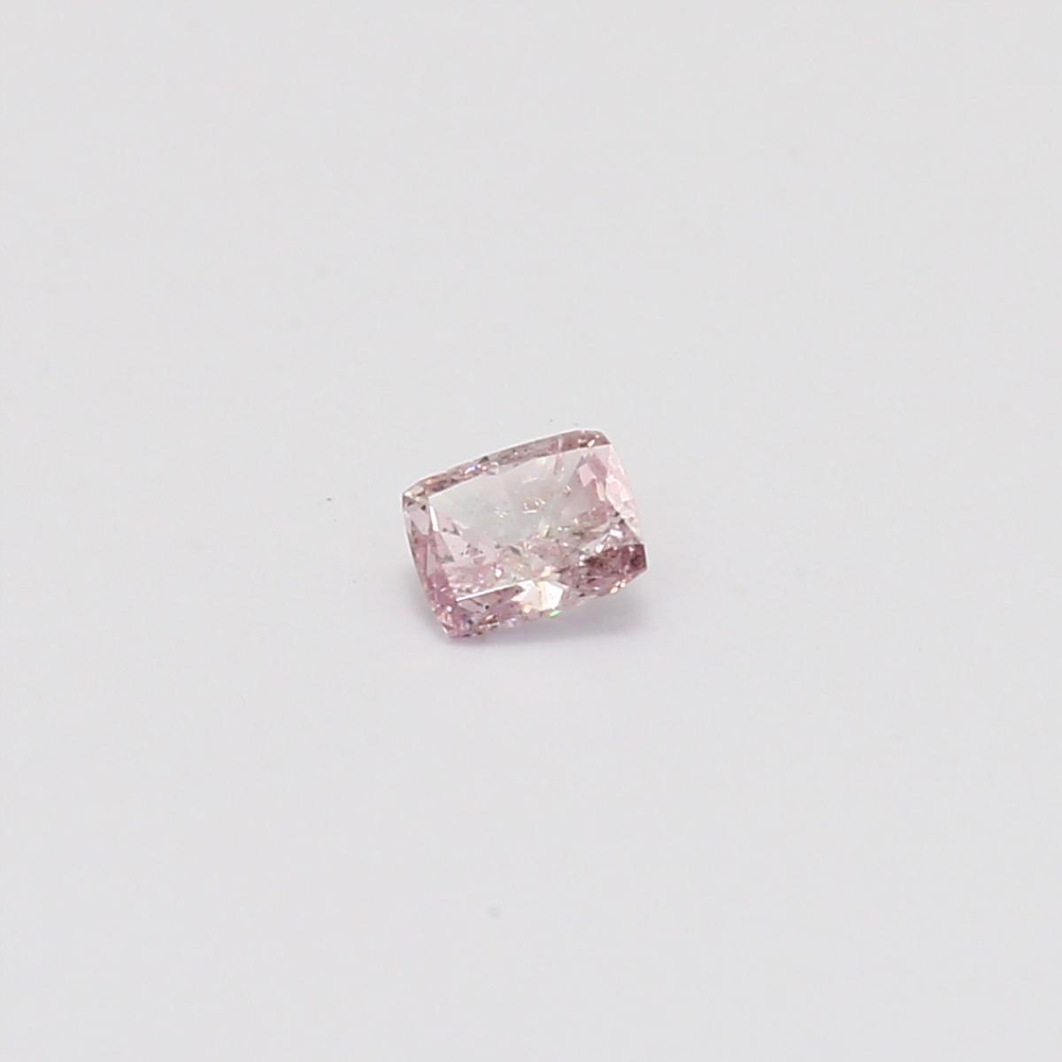 0.17 Carat cushion cut GIA certified FPP pink diamond