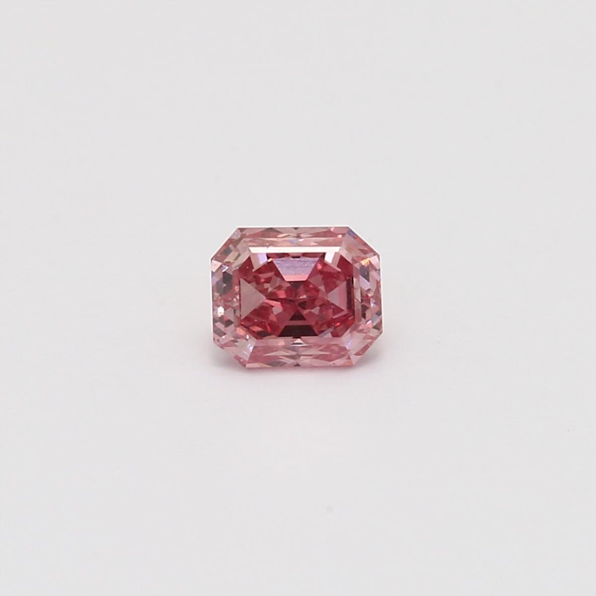 0.53 Carat emerald cut certified 5P Argyle pink diamond