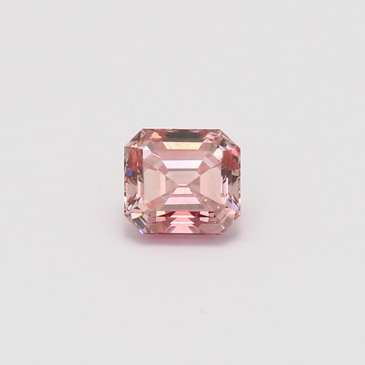 0.88 Carat emerald cut certified 5PR Argyle pink diamond 2013 Mini Tender Stone
