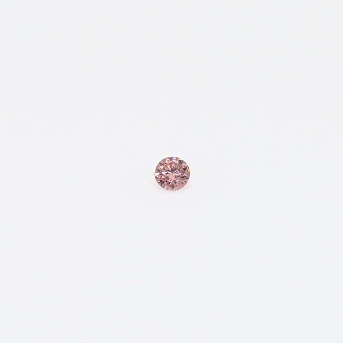 0.015 Carat round cut 3PR Argyle pink diamond
