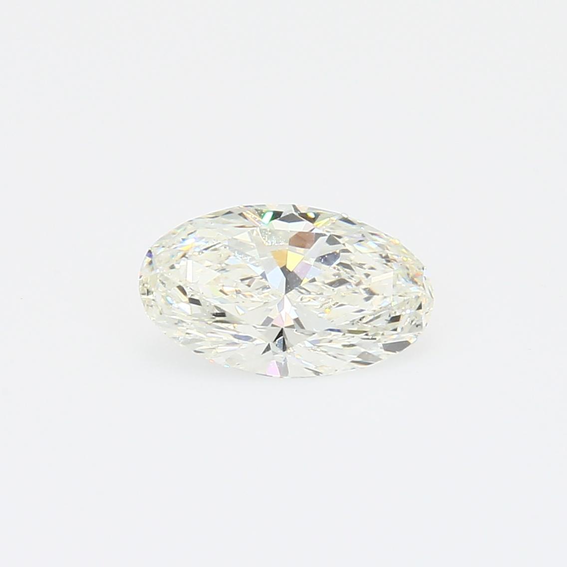 1.01 Carat oval cut GIA certified white diamond