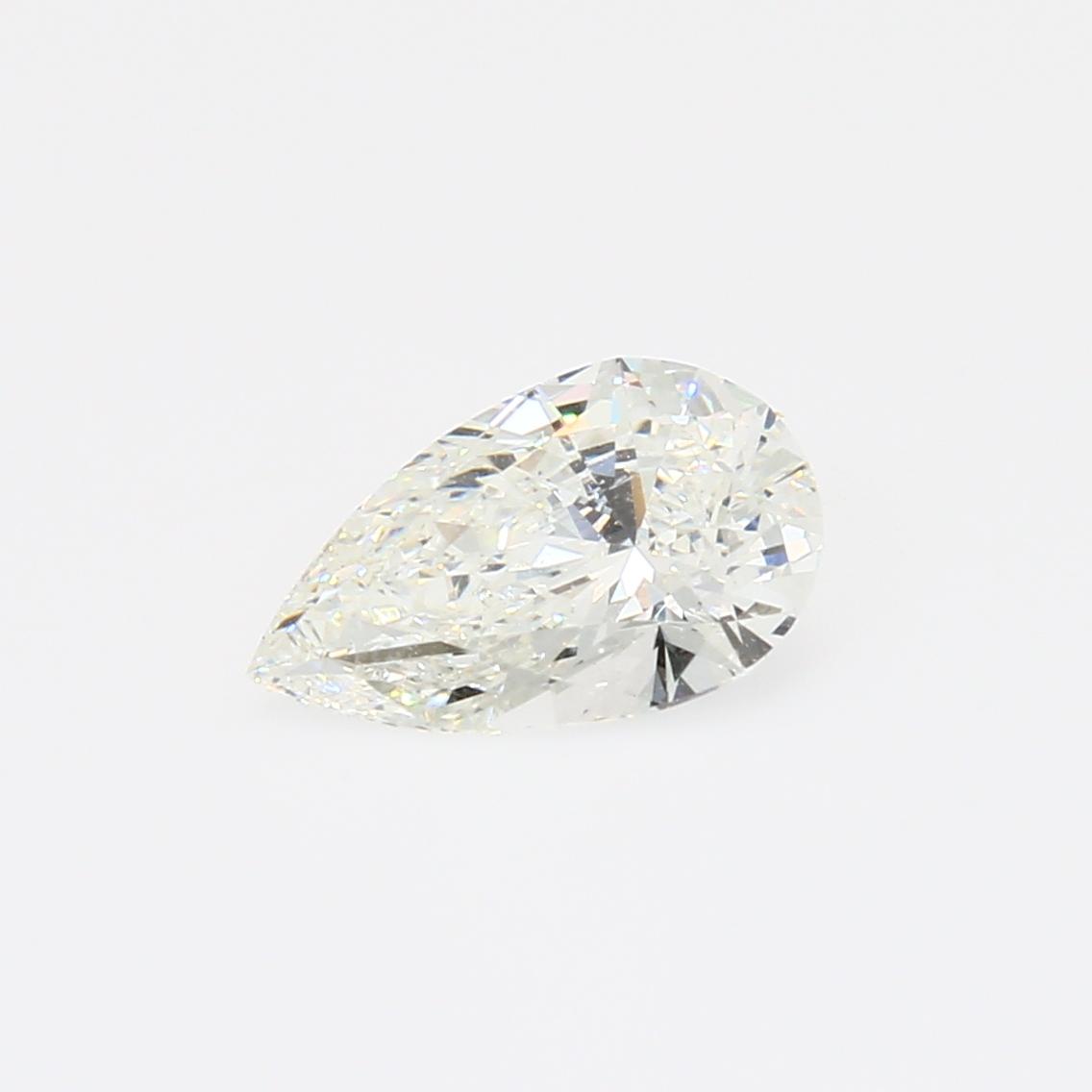 1.01 Carat pear cut GIA certified white diamond