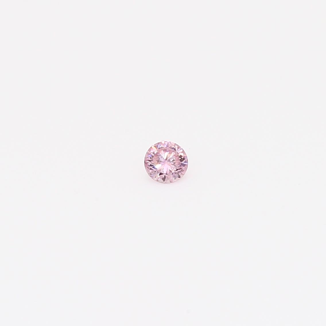 0.045 Carat round cut FPP Argyle pink diamond