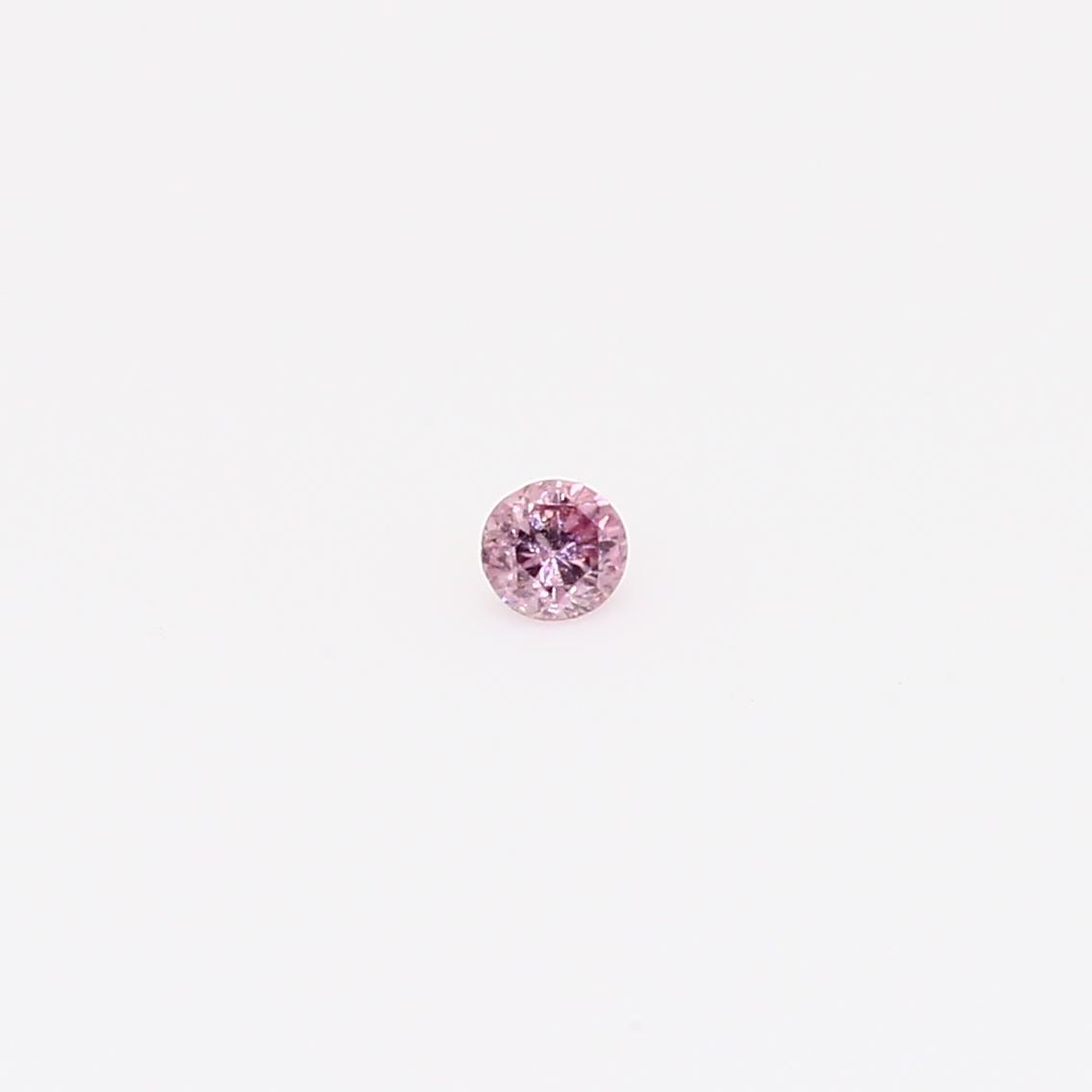 0.045 Carat round cut FPP Argyle pink diamond