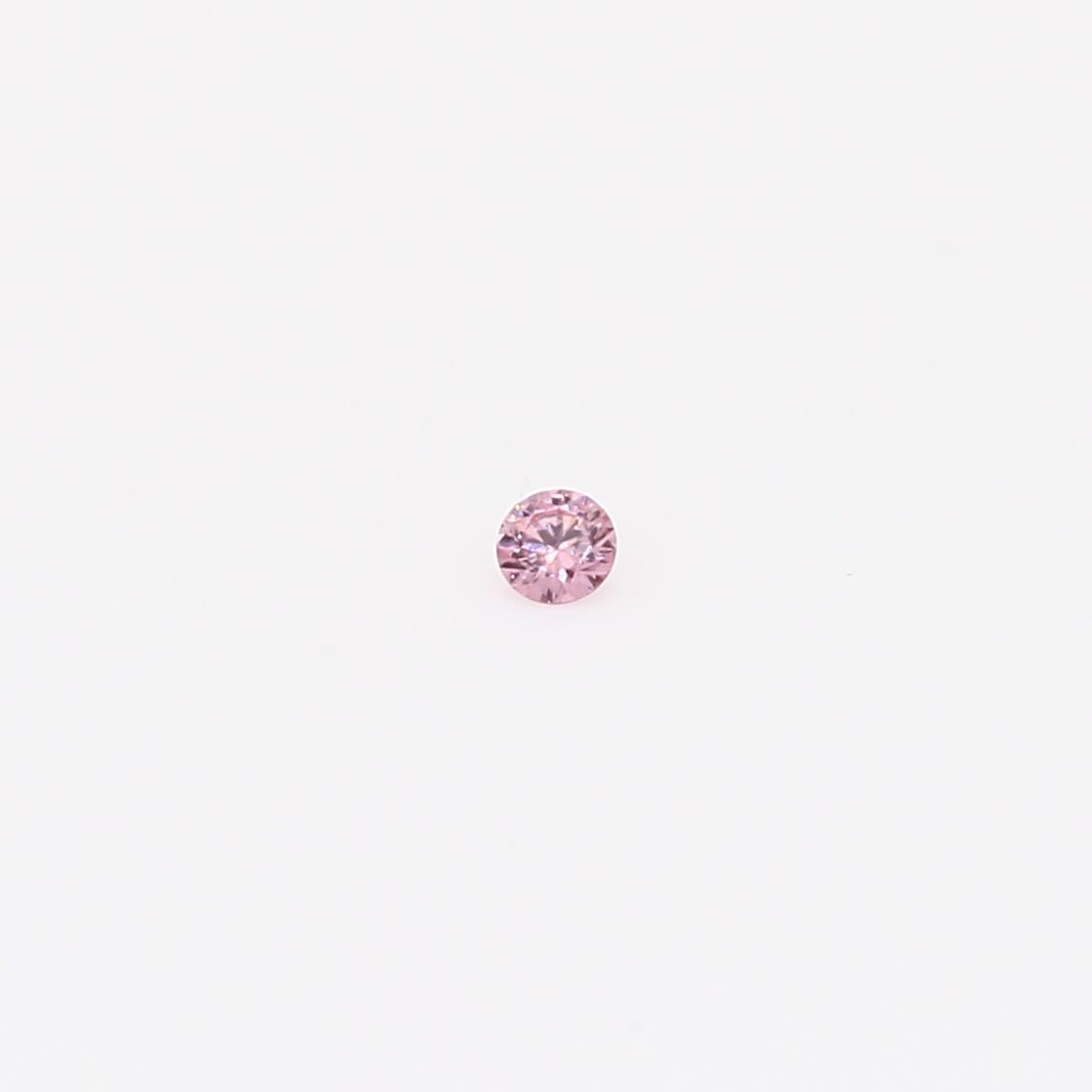 0.02 Carat round cut FIPP Argyle pink diamond