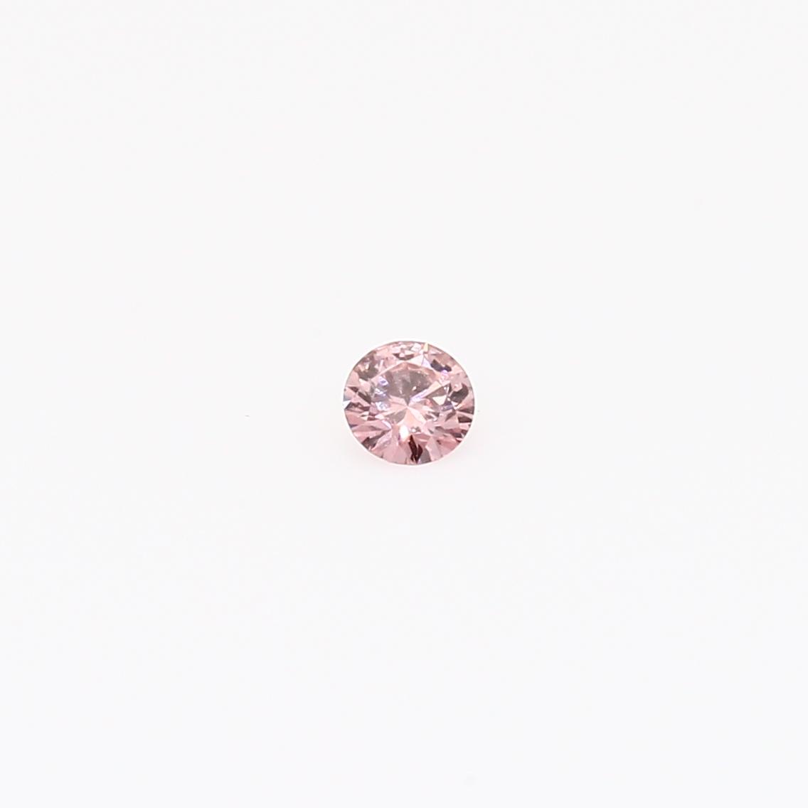 0.06 Carat round cut FIP Argyle pink diamond