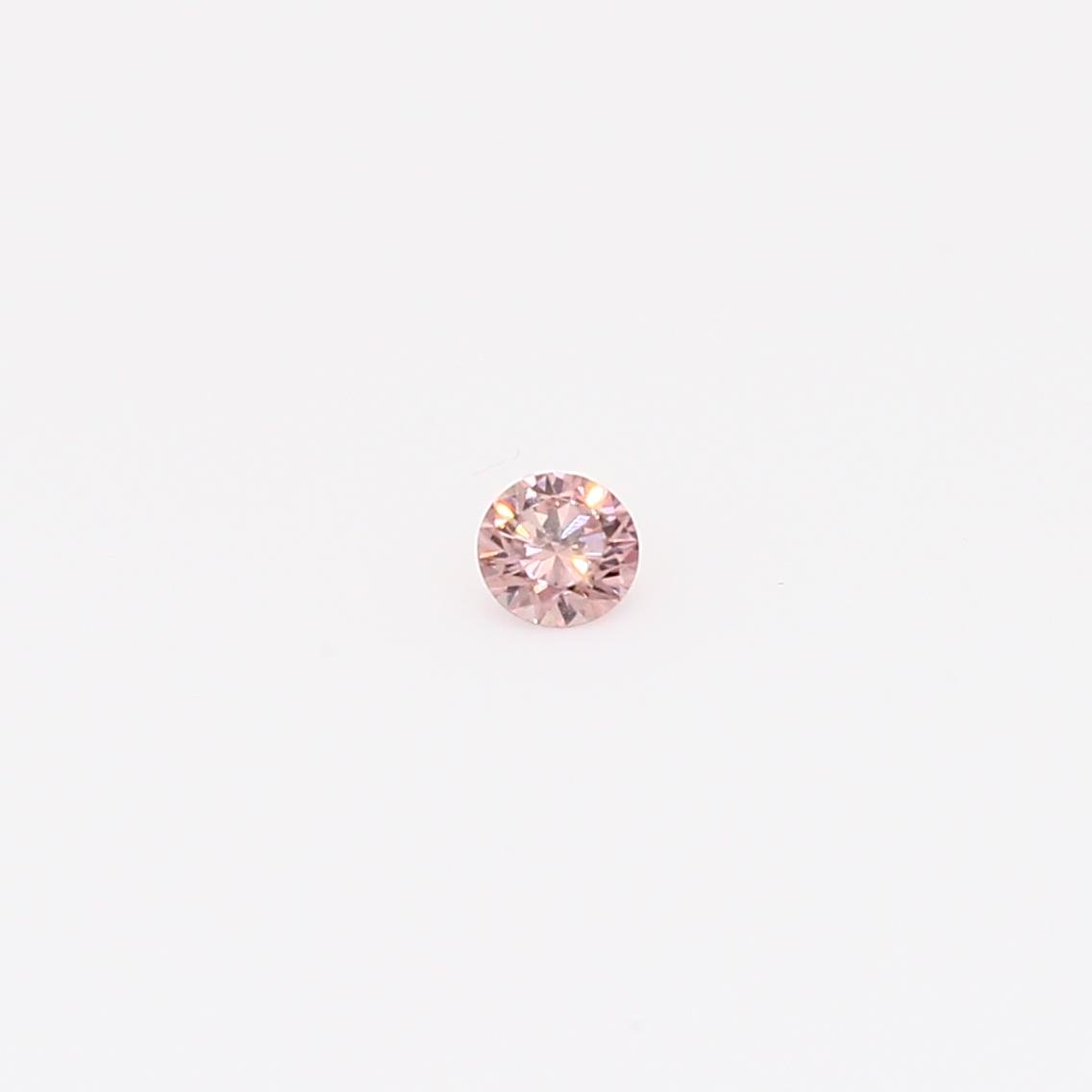 0.055 Carat round cut FIP Argyle pink diamond