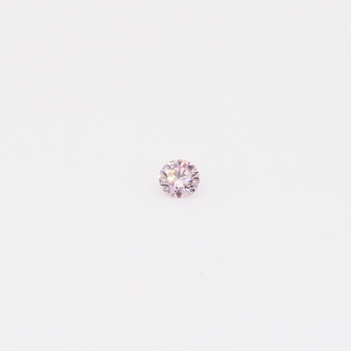 0.025 Carat round cut FPP Argyle pink diamond