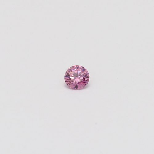 0.08 Carat round cut 4PP certified Argyle pink diamond