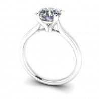 Endless cathedral solitaire diamond engagement ring