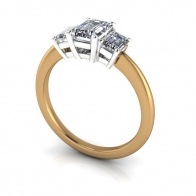 Faithful three stone diamond engagement ring