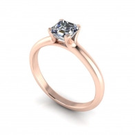 Claudel solitaire diamond engagement ring