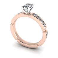 I Do channel set solitaire diamond engagement ring