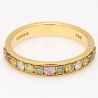 Jasny rainbow diamond ring