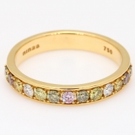 Jasny rainbow diamond ring