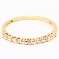 Celebration Argyle pink and white diamond ring