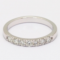 Jazz seven-stone white diamond ring